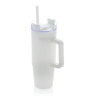 tazze termiche e bicchieri con tappo da personalizzare in polipropilene riciclato, as colore bianco_bianco 121715427 VAR02