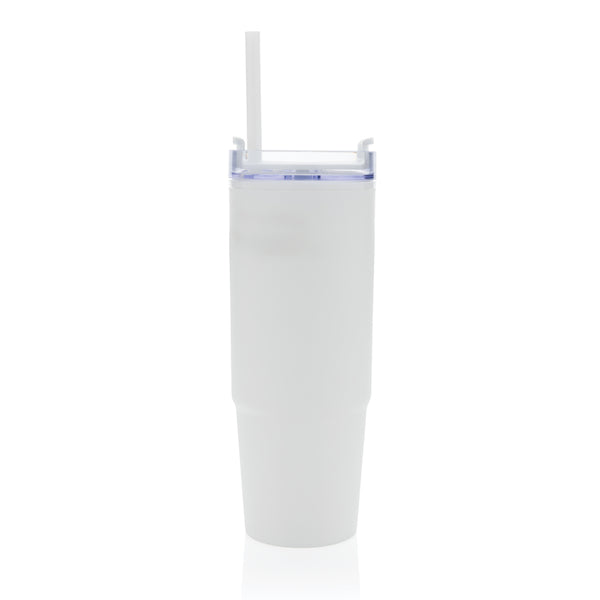Carica l&#39;immagine nel visualizzatore di Gallery, tazze termiche e bicchieri con tappo da personalizzare in polipropilene riciclato, as colore bianco_bianco 121715427 DET09
