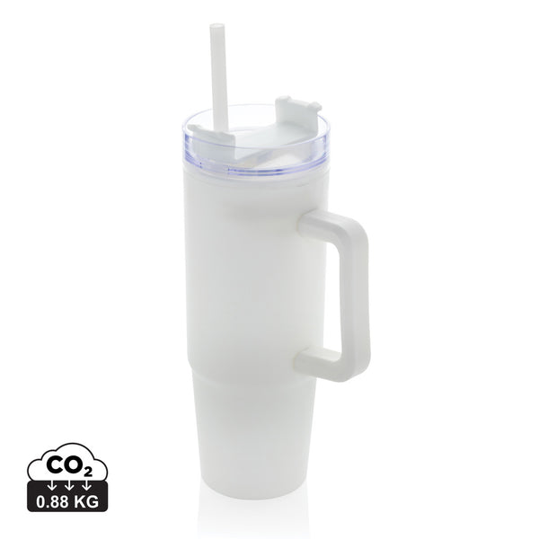 Carica l&#39;immagine nel visualizzatore di Gallery, tazze termiche e bicchieri con tappo da personalizzare in polipropilene riciclato, as colore bianco_bianco 121715427 DET09

