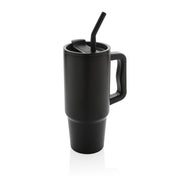 tazze termiche e bicchieri con tappo personalizzate in acciaio inossidabile riciclato, pp colore nero_nero 121715447 VAR01