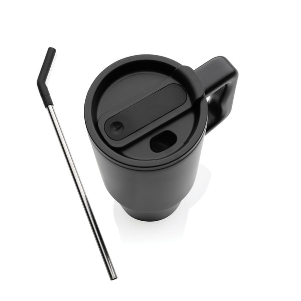 Carica l&#39;immagine nel visualizzatore di Gallery, tazze termiche e bicchieri con tappo personalizzate in acciaio inossidabile riciclato, pp colore nero_nero 121715447 DET09

