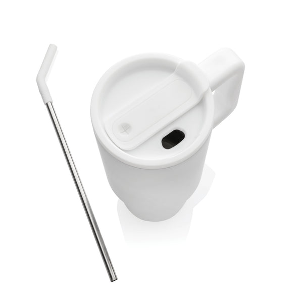 Carica l&#39;immagine nel visualizzatore di Gallery, tazze termiche e bicchieri con tappo da personalizzare in acciaio inossidabile riciclato, pp colore bianco_bianco 121715447 DET09
