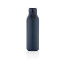 Carica l&#39;immagine nel visualizzatore di Gallery, borracce personalizzate in acciaio inossidabile riciclato, polipropilene riciclato colore blu-navy_blu 121715517 DET04
