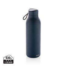 Carica l&#39;immagine nel visualizzatore di Gallery, borracce personalizzate in acciaio inossidabile riciclato, polipropilene riciclato colore blu-navy_blu 121715517 DET01
