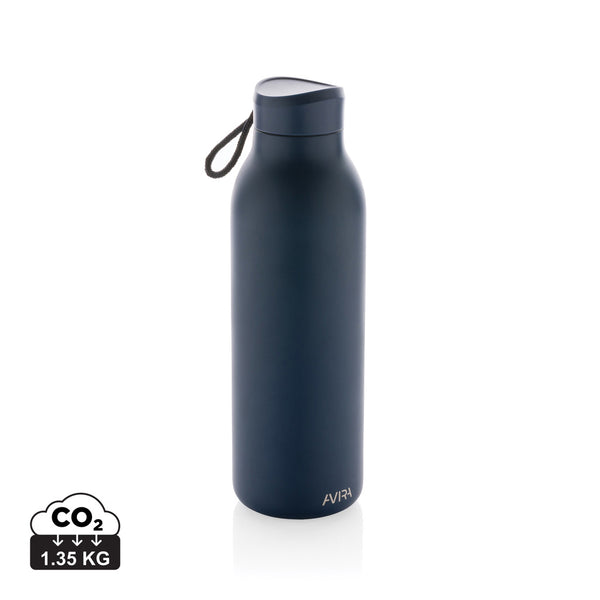 Carica l&#39;immagine nel visualizzatore di Gallery, borracce personalizzate in acciaio inossidabile riciclato, polipropilene riciclato colore blu-navy_blu 121715517 DET09
