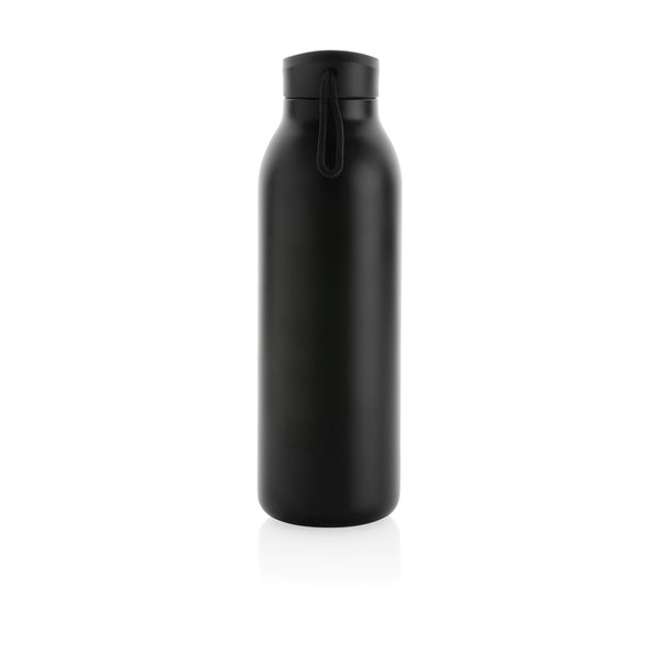 Carica l&#39;immagine nel visualizzatore di Gallery, borracce personalizzate in acciaio inossidabile riciclato, polipropilene riciclato colore nero_nero 121715517 DET09
