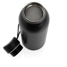 Carica l&#39;immagine nel visualizzatore di Gallery, borracce personalizzate in acciaio inossidabile riciclato, polipropilene riciclato colore nero_nero 121715517 DET08
