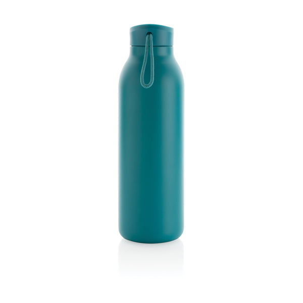 Carica l&#39;immagine nel visualizzatore di Gallery, borracce stampate con logo in acciaio inossidabile riciclato, polipropilene riciclato colore turchese_azzurro 121715517 DET09
