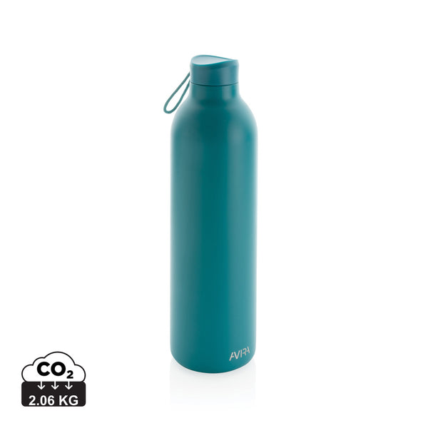Carica l&#39;immagine nel visualizzatore di Gallery, borracce stampate con logo in acciaio inossidabile riciclato, polipropilene riciclato colore turchese_azzurro 121715518 DET09
