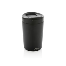 Carica l&#39;immagine nel visualizzatore di Gallery, tazze termiche e bicchieri con tappo personalizzate in acciaio inossidabile riciclato, polipropilene riciclato colore nero_nero 121715519 VAR01
