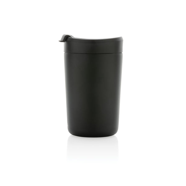 Carica l&#39;immagine nel visualizzatore di Gallery, tazze termiche e bicchieri con tappo personalizzate in acciaio inossidabile riciclato, polipropilene riciclato colore nero_nero 121715519 DET09
