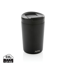 Carica l&#39;immagine nel visualizzatore di Gallery, tazze termiche e bicchieri con tappo personalizzate in acciaio inossidabile riciclato, polipropilene riciclato colore nero_nero 121715519 DET01
