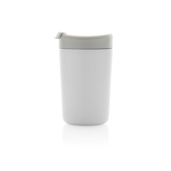 Carica l&#39;immagine nel visualizzatore di Gallery, tazze termiche e bicchieri con tappo da personalizzare in acciaio inossidabile riciclato, polipropilene riciclato colore bianco_bianco 121715519 DET09
