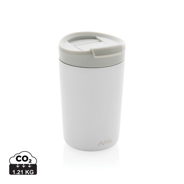 Carica l&#39;immagine nel visualizzatore di Gallery, tazze termiche e bicchieri con tappo da personalizzare in acciaio inossidabile riciclato, polipropilene riciclato colore bianco_bianco 121715519 DET09

