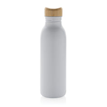Carica l&#39;immagine nel visualizzatore di Gallery, borracce da personalizzare in acciaio inossidabile riciclato, bambù colore bianco_bianco 121715523 DET04
