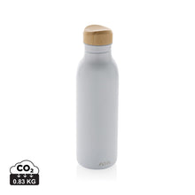 Carica l&#39;immagine nel visualizzatore di Gallery, borracce da personalizzare in acciaio inossidabile riciclato, bambù colore bianco_bianco 121715523 DET01
