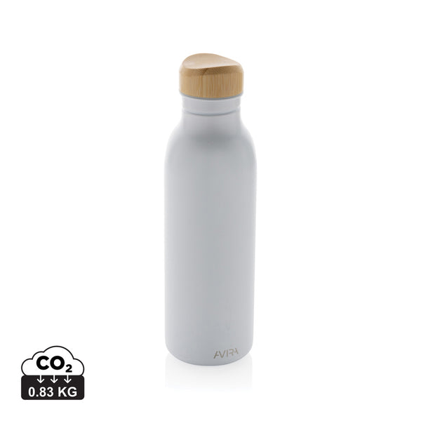 Carica l&#39;immagine nel visualizzatore di Gallery, borracce da personalizzare in acciaio inossidabile riciclato, bambù colore bianco_bianco 121715523 DET09
