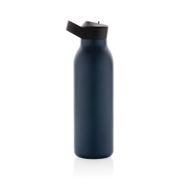 Carica l&#39;immagine nel visualizzatore di Gallery, borracce personalizzate in acciaio inossidabile riciclato, polipropilene riciclato colore blu-navy_blu 121715525 DET09
