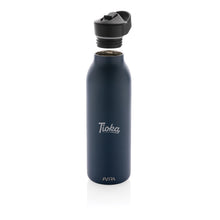 Carica l&#39;immagine nel visualizzatore di Gallery, borracce personalizzate in acciaio inossidabile riciclato, polipropilene riciclato colore blu-navy_blu 121715525 DET09
