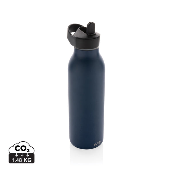 Carica l&#39;immagine nel visualizzatore di Gallery, borracce personalizzate in acciaio inossidabile riciclato, polipropilene riciclato colore blu-navy_blu 121715525 DET09
