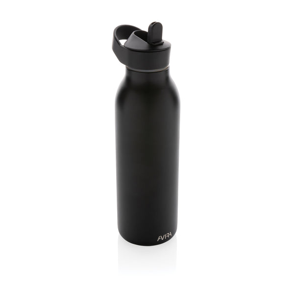 Carica l&#39;immagine nel visualizzatore di Gallery, borracce personalizzate in acciaio inossidabile riciclato, polipropilene riciclato colore nero_nero 121715525 DET09
