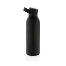 Carica l&#39;immagine nel visualizzatore di Gallery, borracce personalizzate in acciaio inossidabile riciclato, polipropilene riciclato colore nero_nero 121715525 DET03
