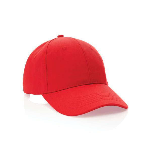 cappellini personalizzabili in cotone riciclato colore rosso-ciliegia_rosso 121717047 VAR06