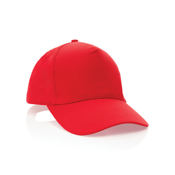 cappellini personalizzabili in cotone riciclato colore rosso-ciliegia_rosso 121717050 VAR05