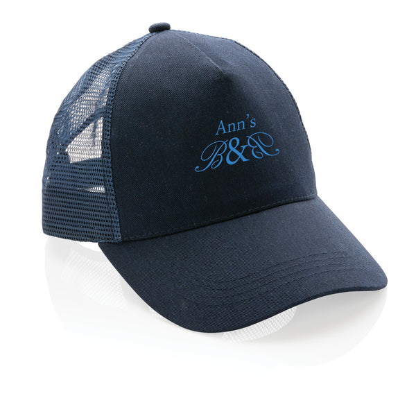 Carica l'immagine nel visualizzatore di Gallery, cappellini personalizzati in cotone riciclato, rpet colore blu-navy_blu 121717052 DET09
