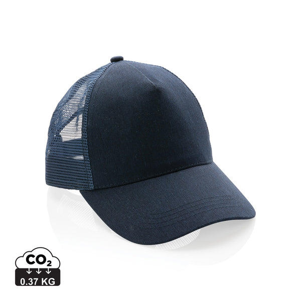 Carica l'immagine nel visualizzatore di Gallery, cappellini personalizzati in cotone riciclato, rpet colore blu-navy_blu 121717052 DET09
