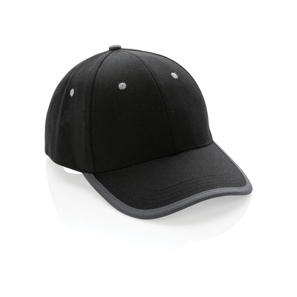 cappellini personalizzati in cotone riciclato, rpet colore nero_nero 121717053 VAR01