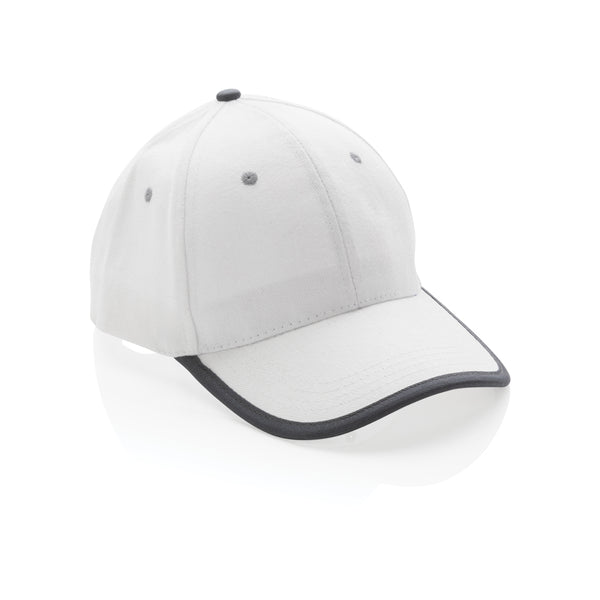 cappellini da personalizzare in cotone riciclato, rpet colore bianco_bianco 121717053 VAR02
