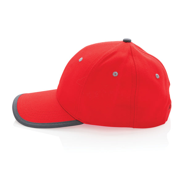 Carica l'immagine nel visualizzatore di Gallery, cappellini personalizzabili in cotone riciclato, rpet colore rosso-ciliegia_rosso 121717053 DET09
