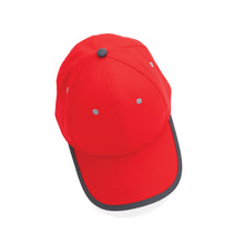 Carica l'immagine nel visualizzatore di Gallery, cappellini personalizzabili in cotone riciclato, rpet colore rosso-ciliegia_rosso 121717053 DET07
