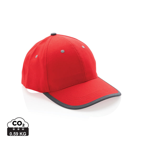 Carica l'immagine nel visualizzatore di Gallery, cappellini personalizzabili in cotone riciclato, rpet colore rosso-ciliegia_rosso 121717053 DET09
