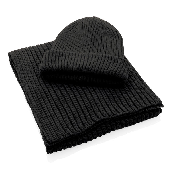 Carica l'immagine nel visualizzatore di Gallery, sciarpe e guanti personalizzate in acrilico colore nero_nero 121717061 DET09

