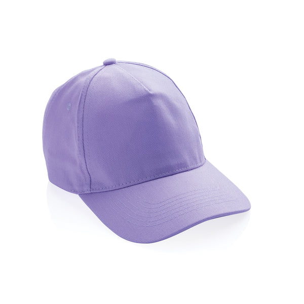 cappellini stampati con logo in cotone riciclato colore lavanda_viola 121717048 VAR11