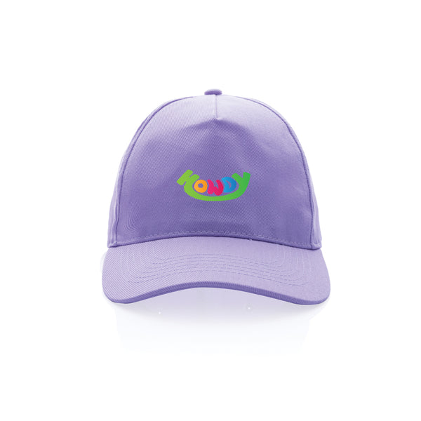 Carica l'immagine nel visualizzatore di Gallery, cappellini stampati con logo in cotone riciclato colore lavanda_viola 121717048 DET09

