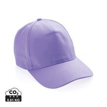 Carica l'immagine nel visualizzatore di Gallery, cappellini stampati con logo in cotone riciclato colore lavanda_viola 121717048 DET01
