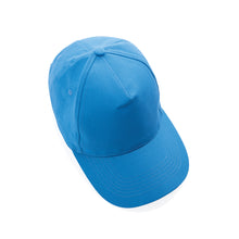 Carica l'immagine nel visualizzatore di Gallery, cappellini pubblicitari in cotone riciclato colore tranquil-blue_azzurro 121717048 DET07
