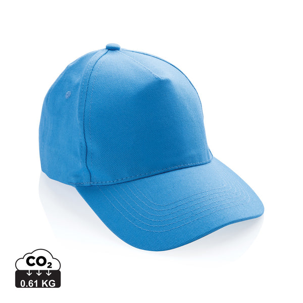 Carica l'immagine nel visualizzatore di Gallery, cappellini pubblicitari in cotone riciclato colore tranquil-blue_azzurro 121717048 DET09
