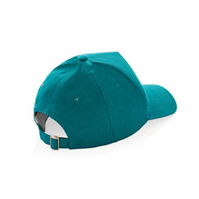 Carica l'immagine nel visualizzatore di Gallery, cappellini stampati con logo in cotone riciclato colore ottanio_ottanio 121717048 DET06

