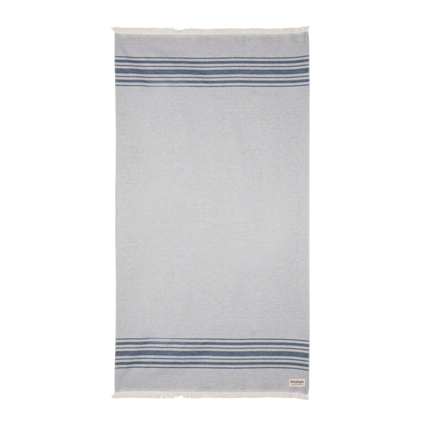 Carica l'immagine nel visualizzatore di Gallery, teli mare personalizzati in cotone, cotone riciclato colore blu-navy_blu 121717096 DET08
