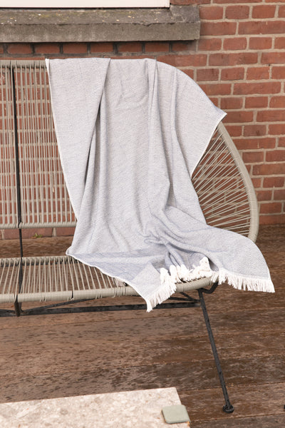 Carica l'immagine nel visualizzatore di Gallery, teli mare da personalizzare in cotone, cotone riciclato colore grigio_grigio 121717097 DET09
