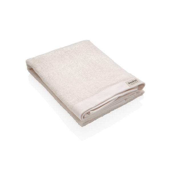 asciugamani da personalizzare in cotone, cotone riciclato colore bianco_bianco 121717099 VAR03