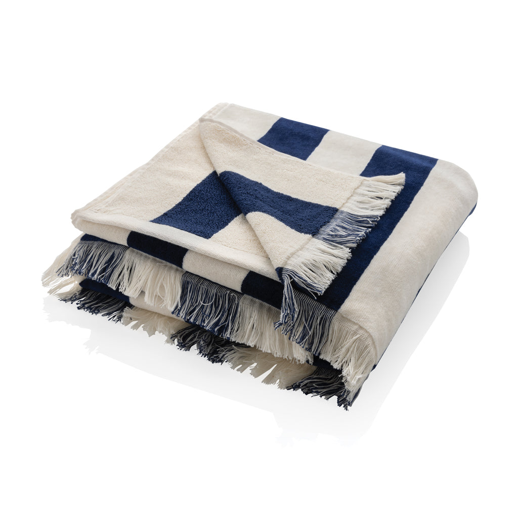 teli mare personalizzati in cotone riciclato, cotone colore blu-navy_blu 121717100 VAR03