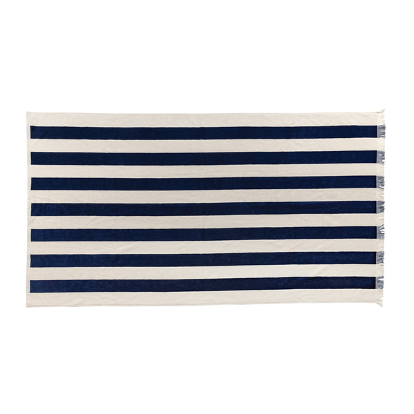 Carica l&#39;immagine nel visualizzatore di Gallery, teli mare personalizzati in cotone riciclato, cotone colore blu-navy_blu 121717100 DET09
