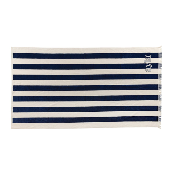 Carica l&#39;immagine nel visualizzatore di Gallery, teli mare personalizzati in cotone riciclato, cotone colore blu-navy_blu 121717100 DET09
