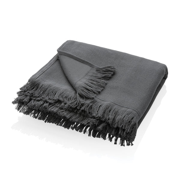 teli mare da personalizzare in cotone riciclato, cotone colore carbon-fossile_grigio 121717101 VAR01