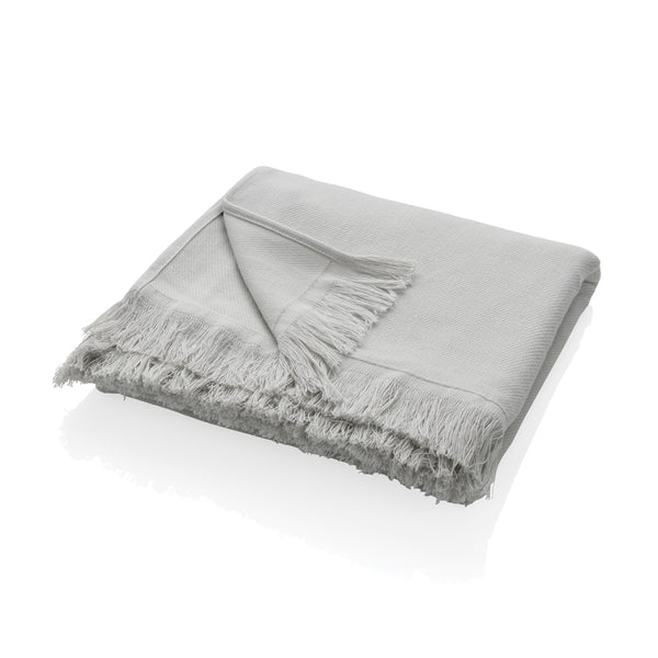 teli mare da personalizzare in cotone riciclato, cotone colore grigio_grigio 121717101 VAR02